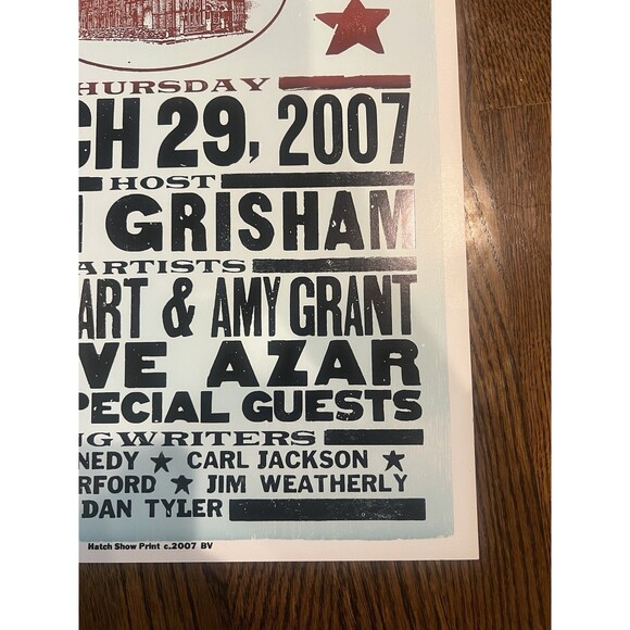 Hatch Show Print Mississippi At The Ryman Limited Edition Print Poster 14 X 22 - Picture 4 of 7